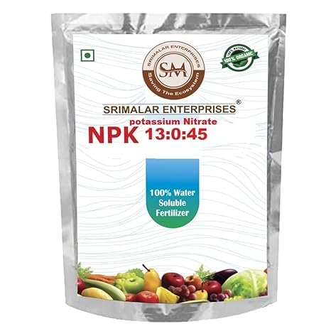 NPK 13:0:45 Potassium Nitrate 100% Water Soluble Fertilizer -450 Grams