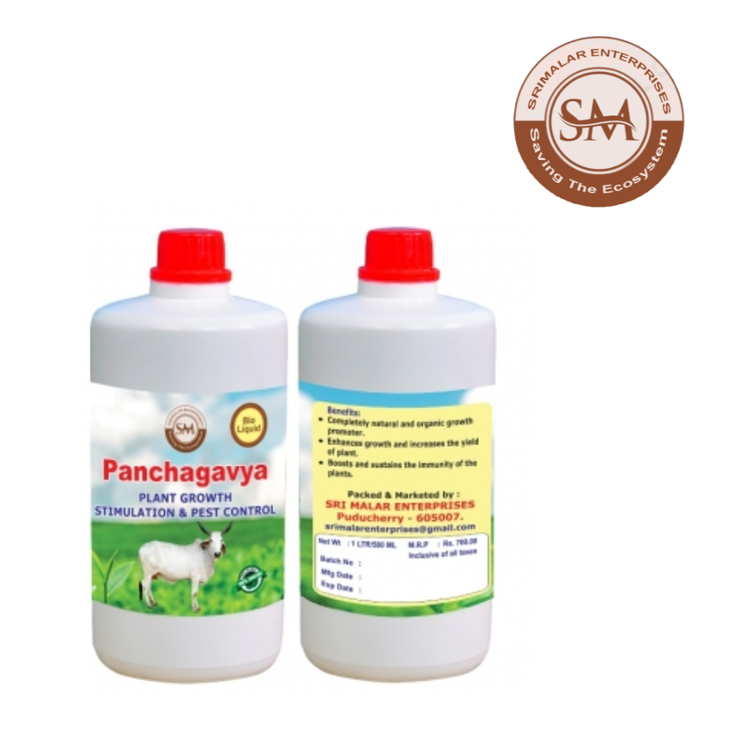  Panchagavya Organic Fertilizer Plant Growth Promoter - for All Crops -1 Litre